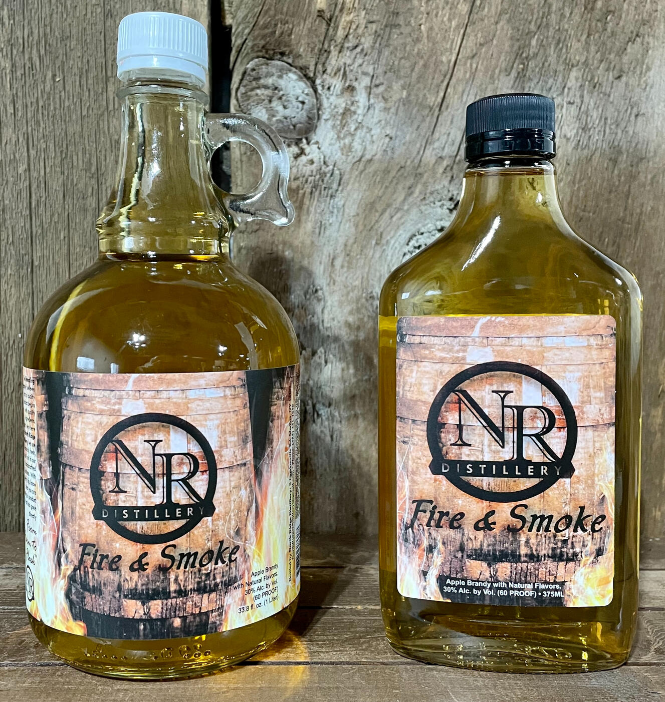 Fire and Smoke a specialty brandy made by North Ridge Distillery in Medina, NY.